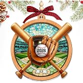 HEXMOZ Baseball Christmas Ornament 2026 - Cool Baseball Gifts for Boys | Sports Christmas Ornaments for Fans, Players, Coaches, Teens, Men - Gift Exchange Ideas, Xmas Ornaments Holiday Decoration