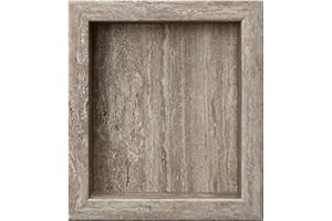 Palisade 17.5 in. x 15.5 in. Vinyl Waterproof Shower Niche Insert in Grecian Earth
