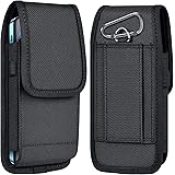 ykooe Cell Phone Pouch Nylon Holster Case with Belt Clip Cover Compatible with iPhone 14 12, 12 Pro, 11, 11 Pro, 13, 13 Pro, 