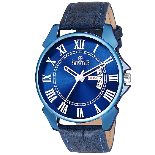 Swisstyle Anolog Blue Dial Men Watch-SS-GR097-BLU-BLU
