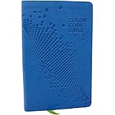NKJV, Color Code Bible for Kids, Blue Leathersoft, Comfort Print