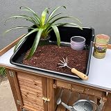 Tierra Garden GP48B Tidy Potting Tray Black Use as Mix Grow Tray view 3