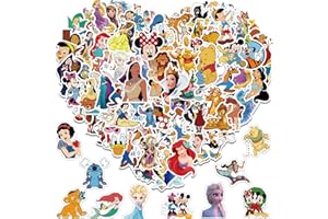 Water Bottle Stickers for Kids，100PCS Cute Cartoon Character Stickers，Dovipta Vinyl Waterproof Stickers for Water Bottle Skateboard, Party Decor Gift for Boys Girls Teens Adults (Cartoon)