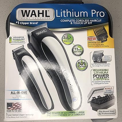 wahl lithium ion cordless haircutting kit 79608