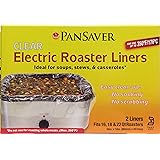 PanSaver Electric Roaster Liners. Fits 16, 18, 22 Quart Roasters 10 Pack of Liners(5 boxes of 2 bags each)