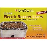 PanSaver Electric Roaster Liners. Fits 16, 18, 22 Quart Roasters 10 Pack of Liners(5 boxes of 2 bags each), Rectangular