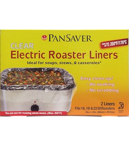 その他 Pansavers 16 - 22 Quart Electric Roaster Liners, 50 Per Pack by Pansavers Amazon.com: Pansavers 16 - 22 Quart Electric Roaster Liners(Pan
