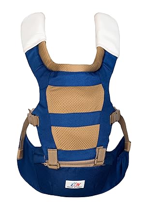 Emma & Noah Babytrage, ergonomisch für Kind und Eltern, 3-in-1 Trage, empfohlen von 6-36 Monate, Blau, Kindertrage, Baby-Trag