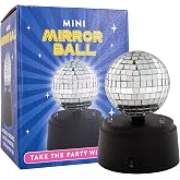 Fizz Creations Mini Disco Mirror Ball LED Light | 5" Party Light