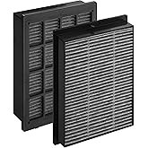 2 Pack C401 Replacement Filter Compatible with LUFTRUM Air Purifier C401a Car, With Main Filter and Activated Carbon Filters