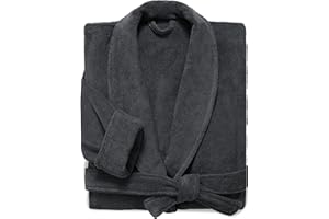 Brooklinen Luxury Cotton Bath Robe, Ultra Soft, Adjustable & Machine Washable – Premium Turkish Plush Robes for Women & Men