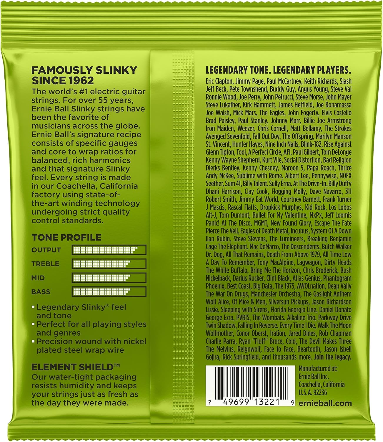 Ernie Ball Regular Slinky Nickel Wound Electric Guitar Strings 3 Pack - 10-46 Gauge, Regular (10 - 46), 3-Pack - Image 3