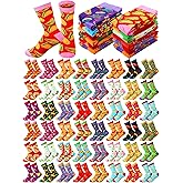 Ramede 48 Pairs Taco Socks for Men Women Mexican Socks Bulk Novelty Cinco De Mayo Mexican Fiesta Crew Sock Gift