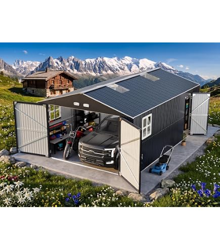 Amazon.com: K Knowbody 13x20x8.3 FT Metal Garage Shed,Ultra