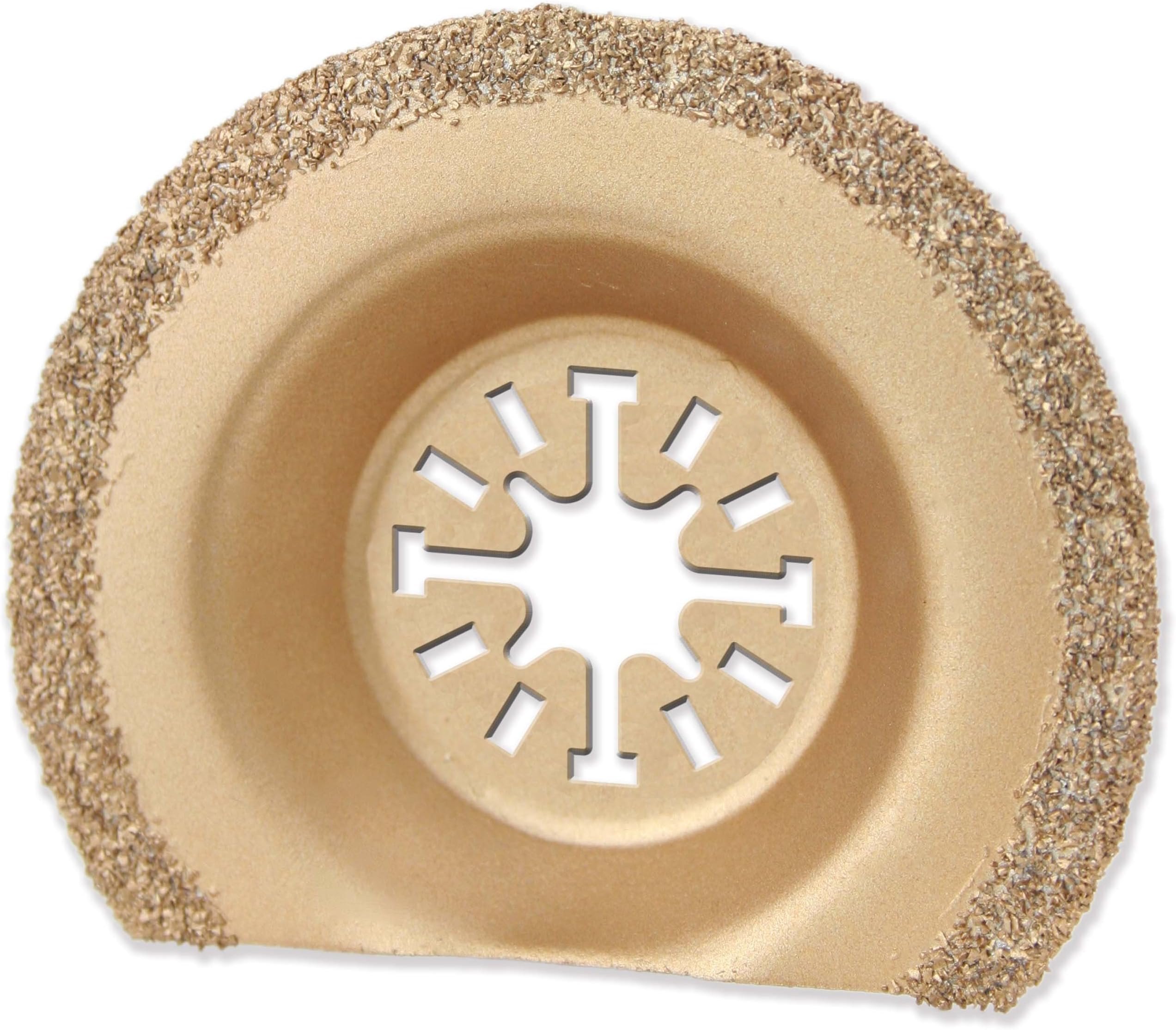 Oshlun MMA-6001 2-1/2-Inch Carbide Recessed Segment Grout Blade with Uni-Fit Arbor for Fein Multimaster, Dremel, and Bosch