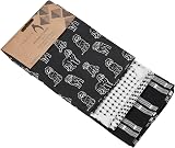 Penguin Home Set of 3 Recycled Cotton Tea Towels 50x70 cm White & Black view 9