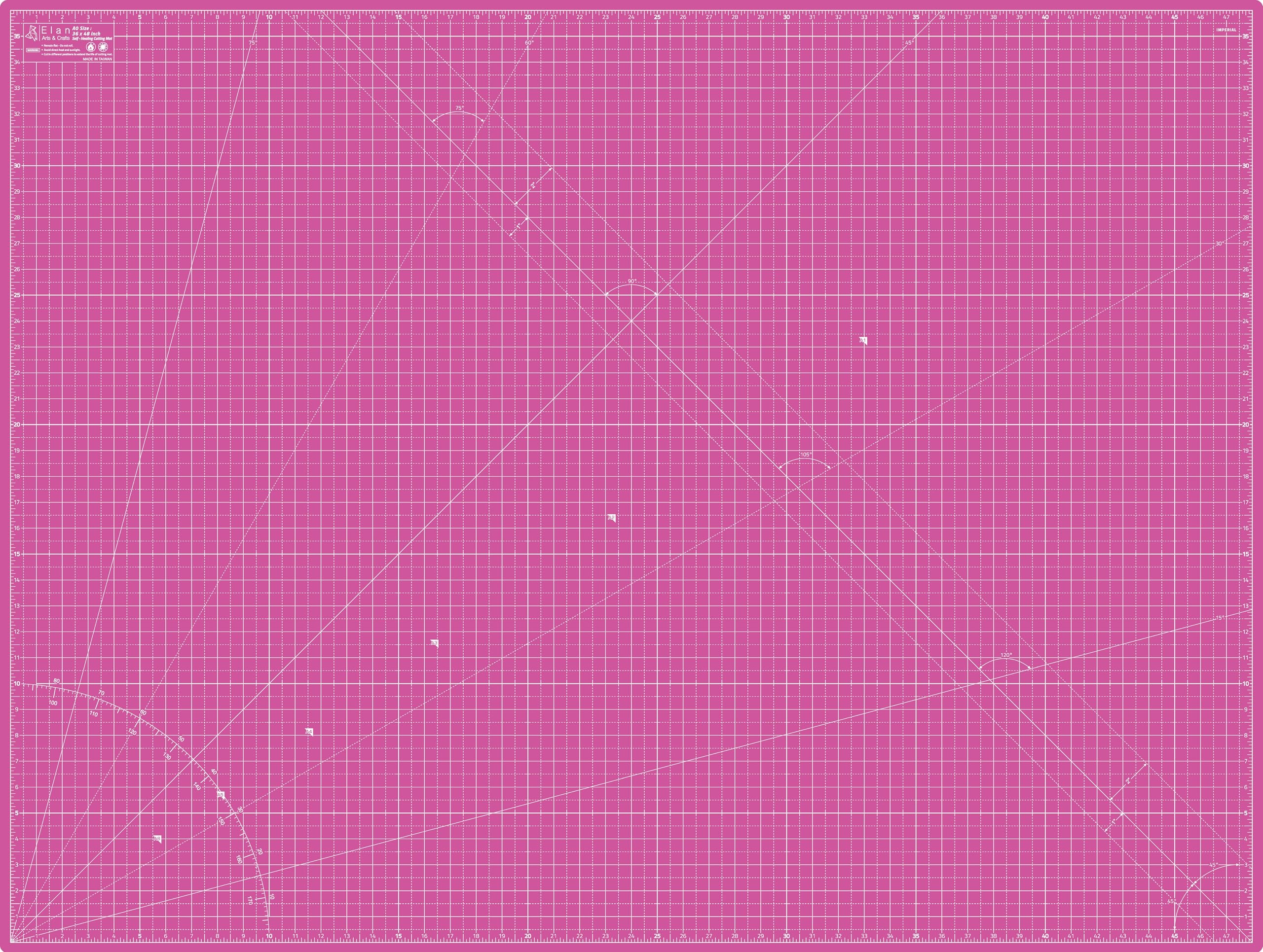 Photo 1 of Elan Cutting Mat A0 Pink & Purple, Extra Large Self Healing Cutting Mat 36 x 48 Inch, 5-Ply Craft Board Pink, Hobby Board for Crafts 36x48 Inch