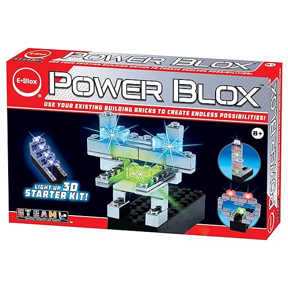 Amazoncom E Blox Power Blox Builder Starter Kit 3d Led - 