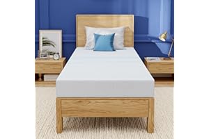 EGOHOME 6 Inch Twin Mattress for Kids, Gel Memory Foam with Charcoal, Fiberglass Free, CertiPUR-US Certified, Temperature-Regulating, Washable Cover, Medium Firm, Bed in a Box, 75"x38"x6"