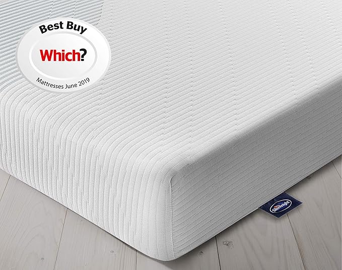 Silentnight 3 Zone Memory Foam Rolled Mattress, Made in the UK, Medium