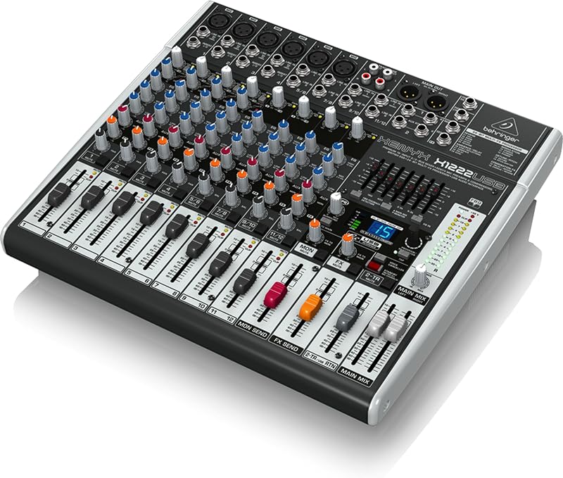 Behringer XENYX X1222USB Premium 16-Input Mixer with USB Interface