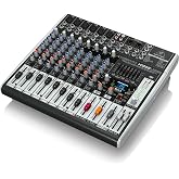 Behringer XENYX X1222USB Premium 16-Input 2/2-Bus Mixer with XENYX Mic Preamps and Compressors, British EQ, 24-Bit Multi-FX Processor and USB/Audio Interface