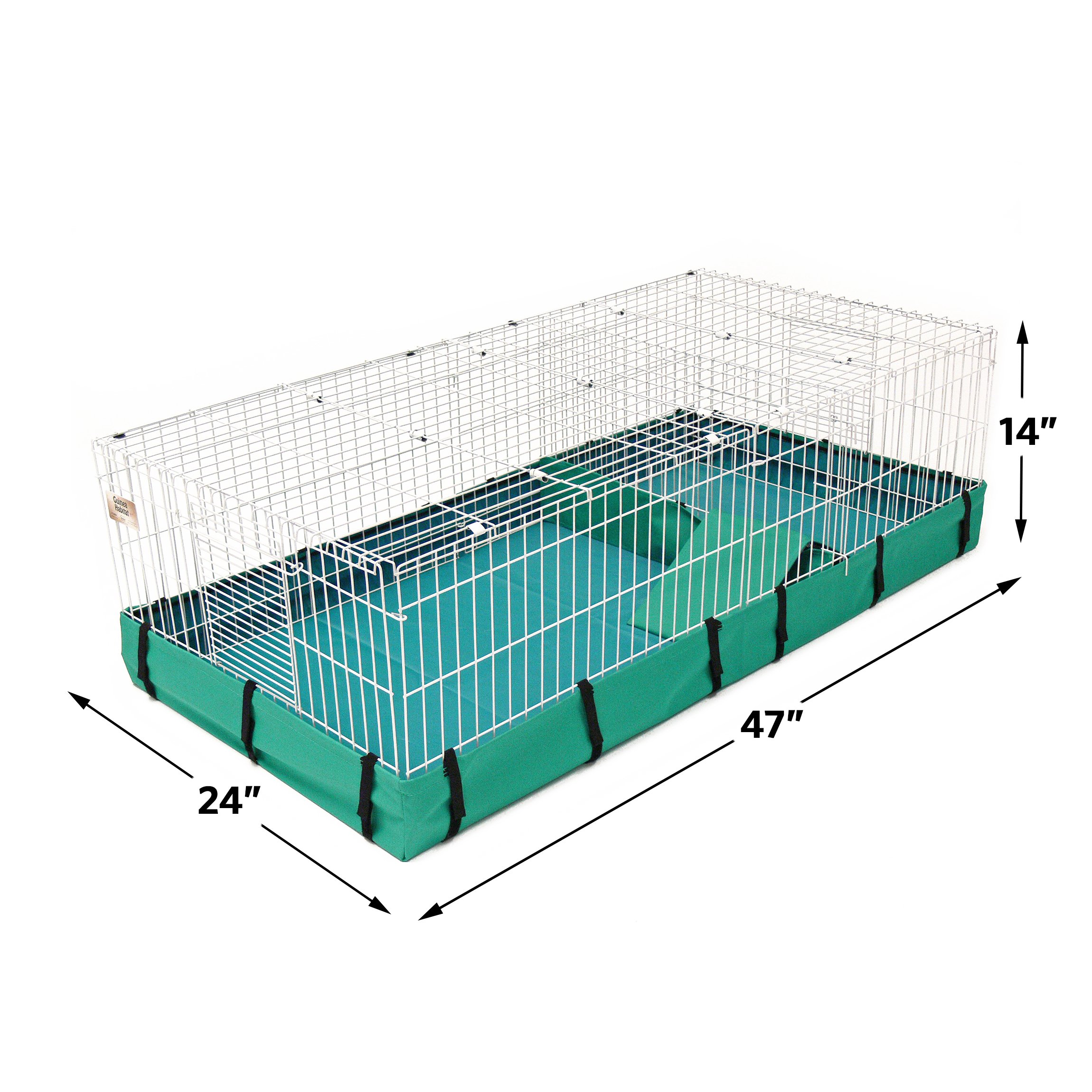 Guinea Habitat Plus Guinea Pig Cage by MidWest w/ Top Panel, 47L x 24W