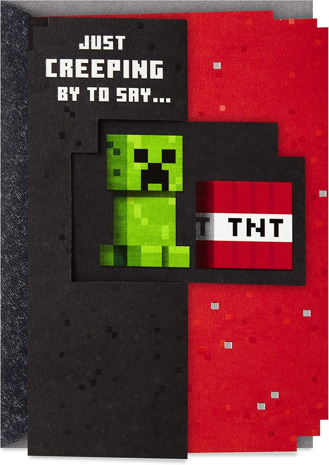 Amazon Com Hallmark Minecraft Valentines Day Card Or Birthday