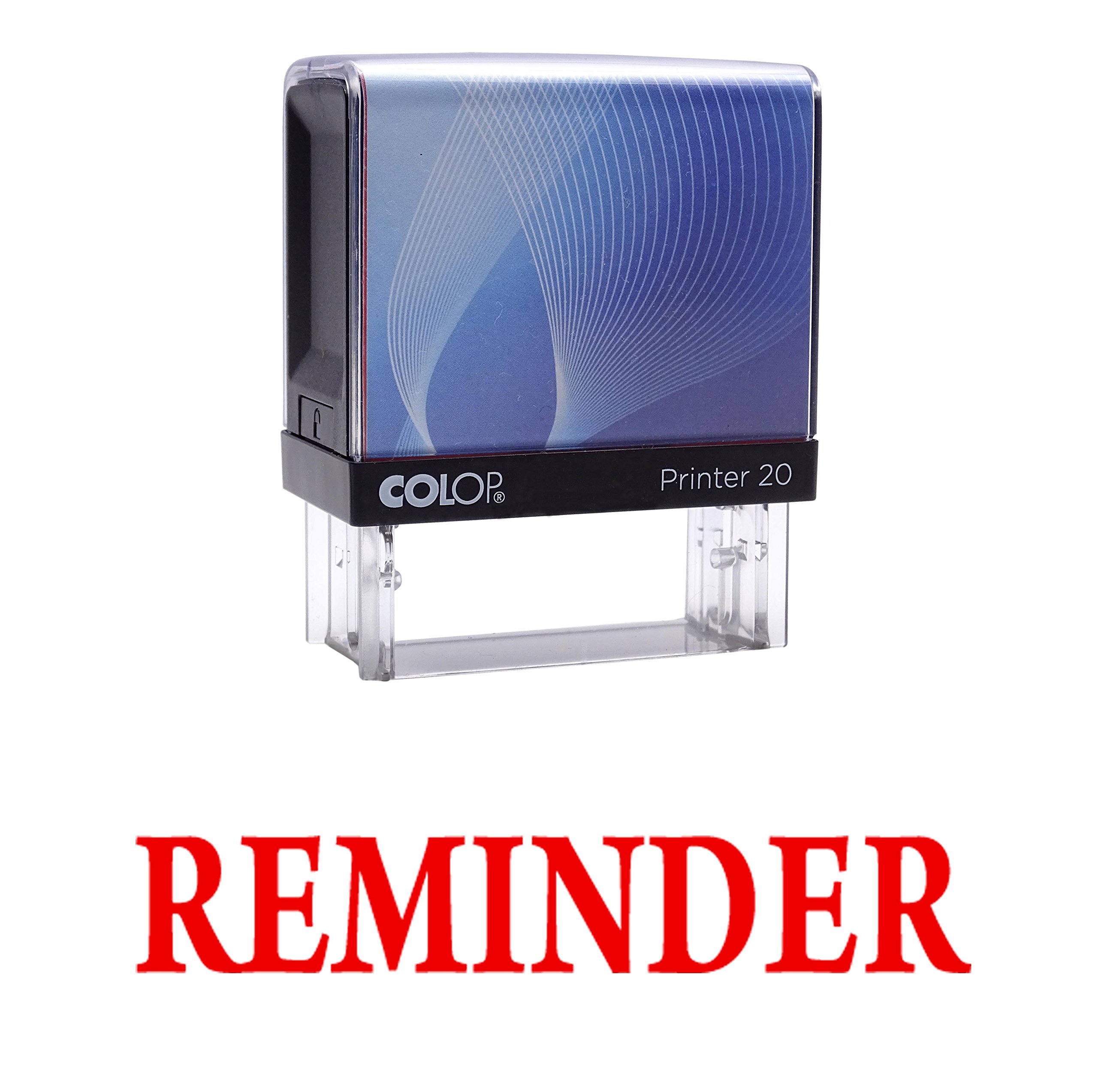 Reminder Self Inking Rubber Stamp Custom Colop Office Stationary P20 Mini Stamper