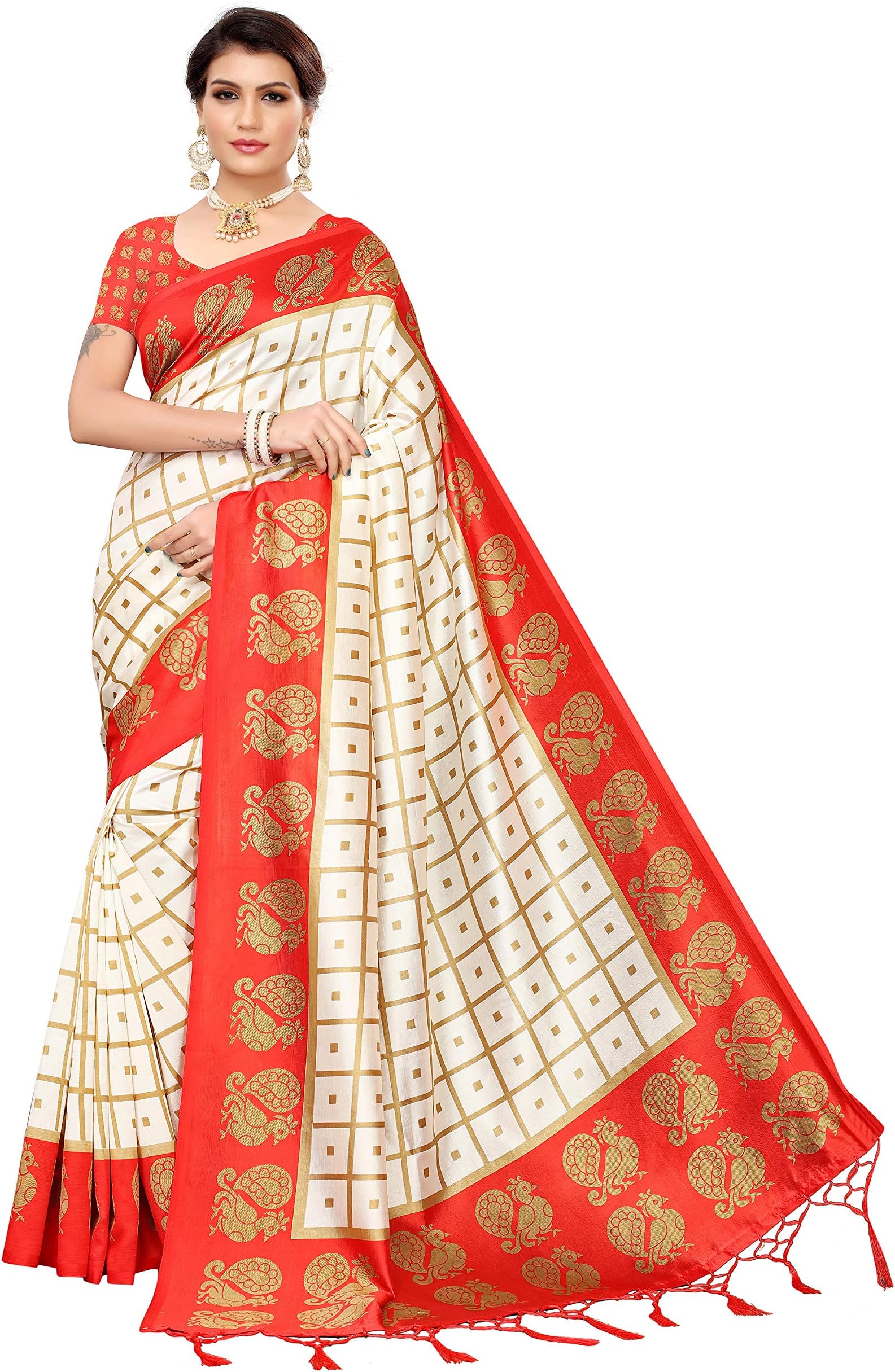 Women Mysore Art Silk Printed Saree