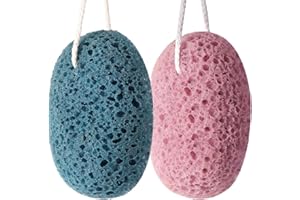 Shower Sponge for Body, 2Pcs Bath Sponges Body Wash, Soft Loofah Puff Foam Sponges Gentle Cleansing & Exfoliating for Women M