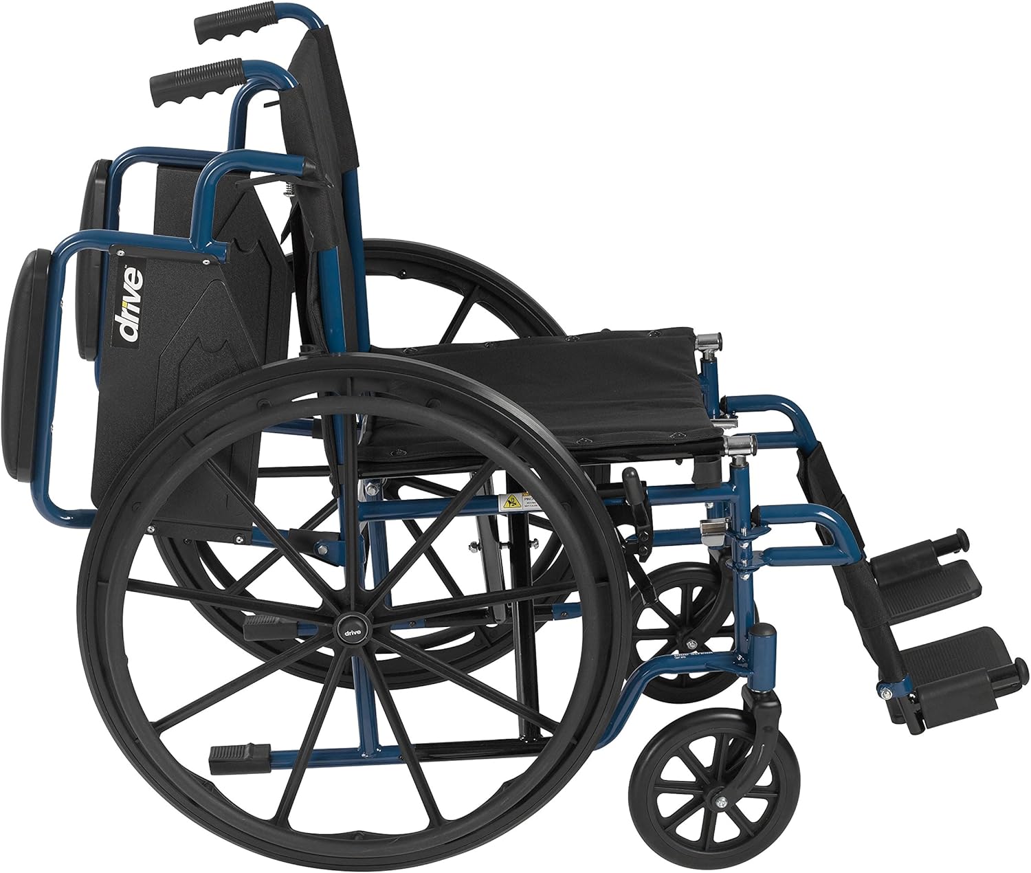 Drive Medical Blue Streak Wheelchair with Flip Back Desk Arms, Swing Away Footrests, 18 Inch Seat: Health & Personal Care