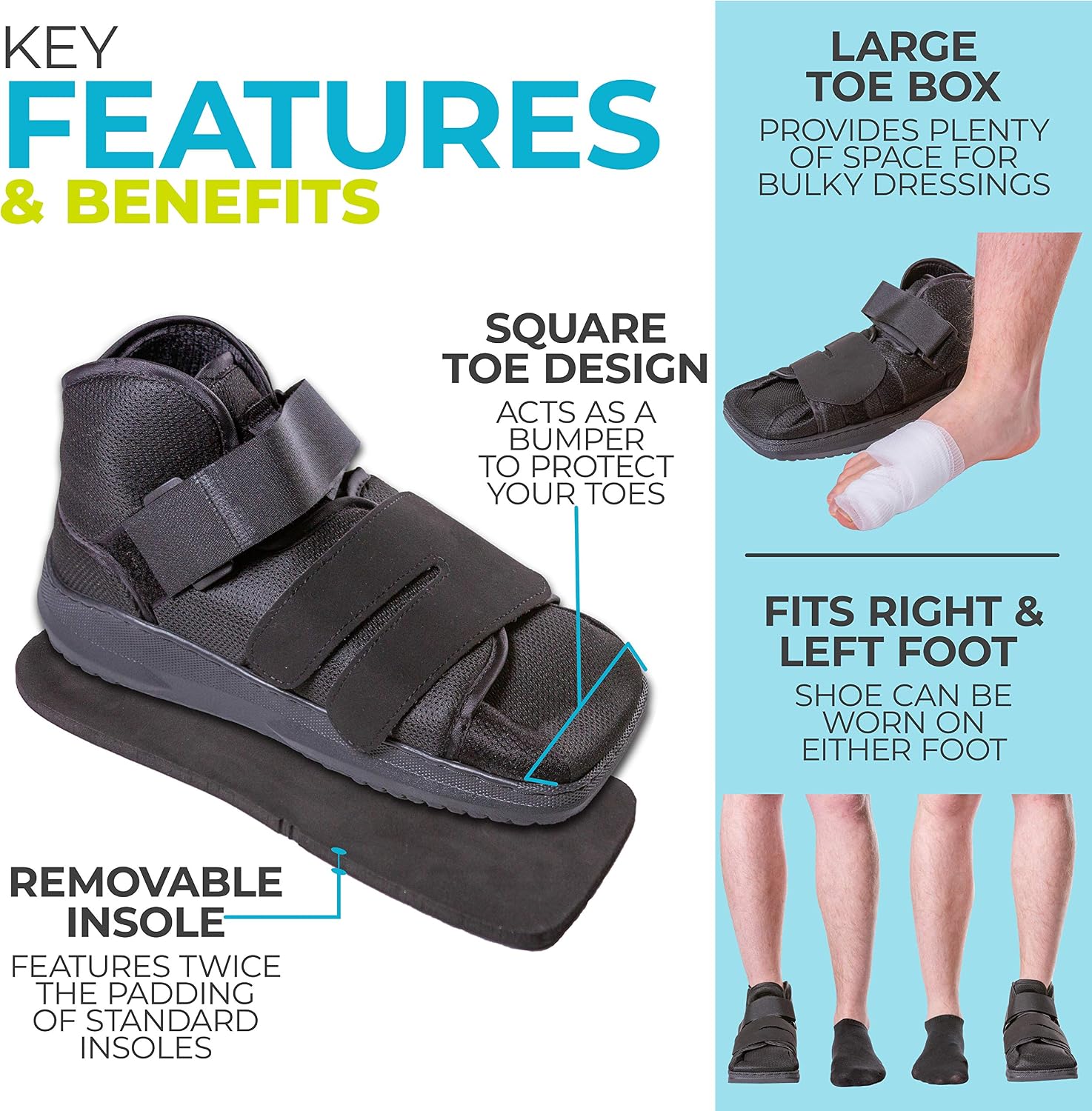 support shoe for broken toe
