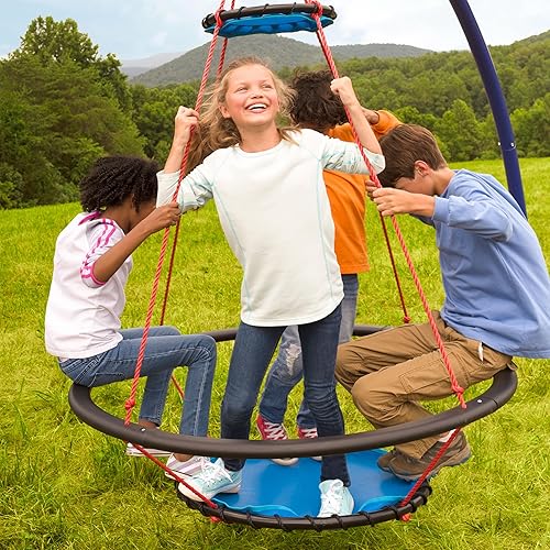 Hearthsong Large Vortex Spinning Ring Swing, 50”, Multiple Kids