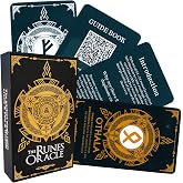 Han Yu Bowen Oracle Cards - Dual Color Runes Tarot Deck for Beginners with Meanings