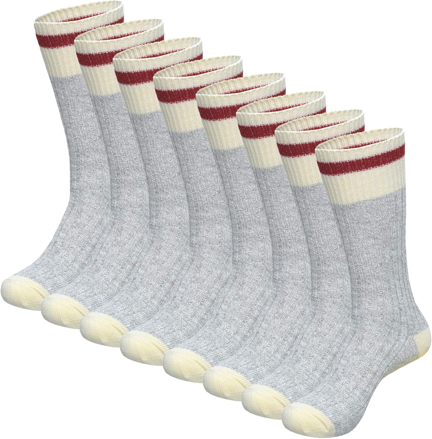 Kodiak Men's SoftCotton Traditional Work Sock Combo Pack 4Pairs, 4