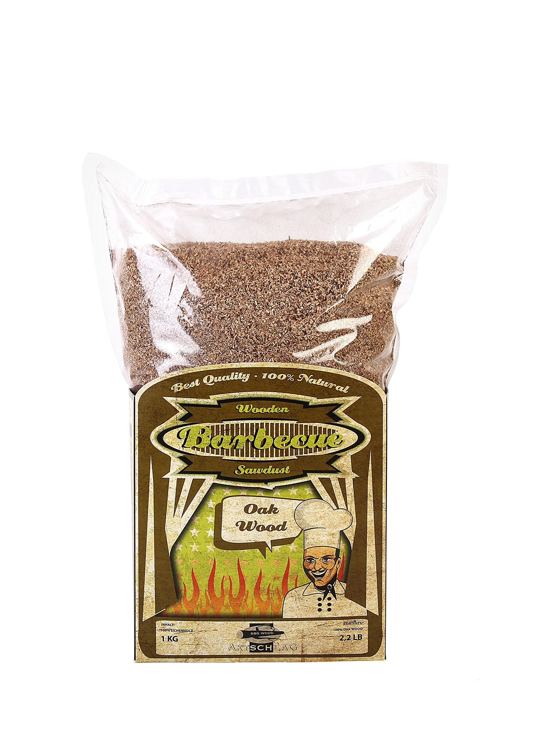 Axtschlag Smoking meal oak 1 kg, 100G01 M0500 V, Multi, 36.5 x 14.5 x 10 cm