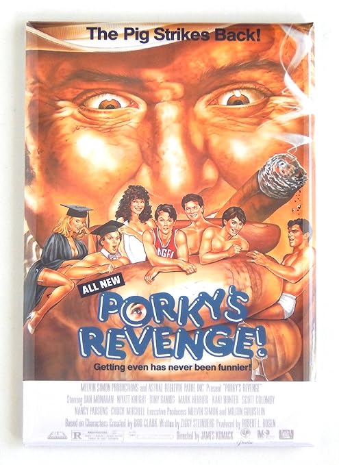 Porky de la venganza Póster de la película imán para nevera (2 x 7 ...
