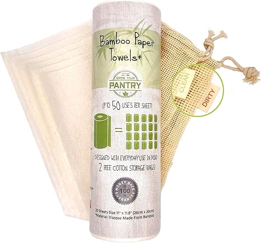 Amazon Com Bamboo Paper Towels From Grow Your Pantry 1 Pack Eco