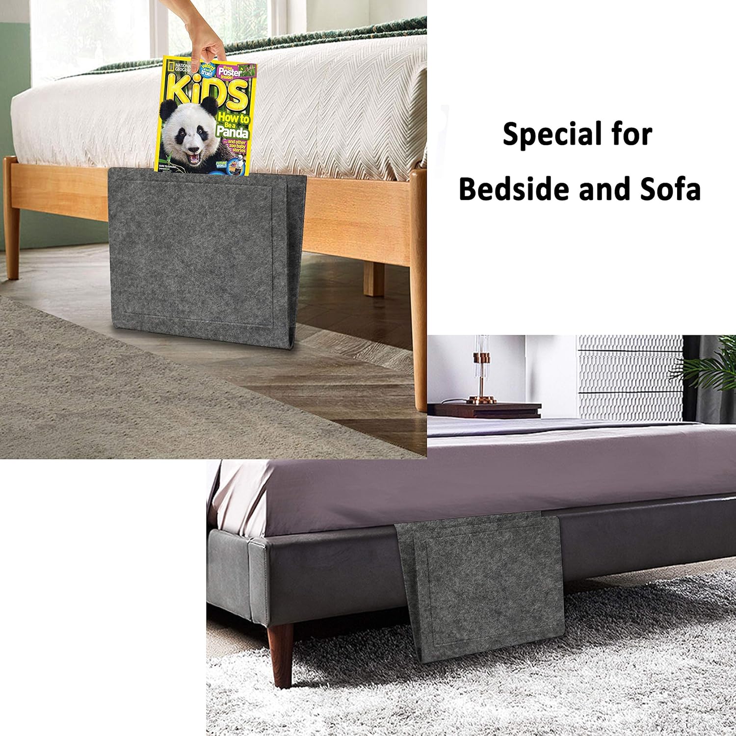 Decoración del hogar Organizador Colgante de Doble Capa para sofá etc