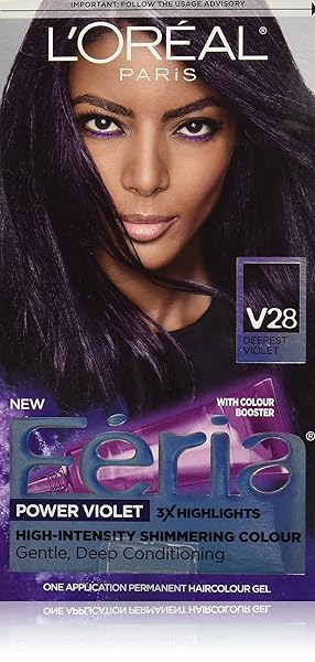 L’OREAL PARIS HAIR COLOR FERIA MULTI-FACETED SHIMMERING COLOR, POWER MIDNIGHT VIOLET