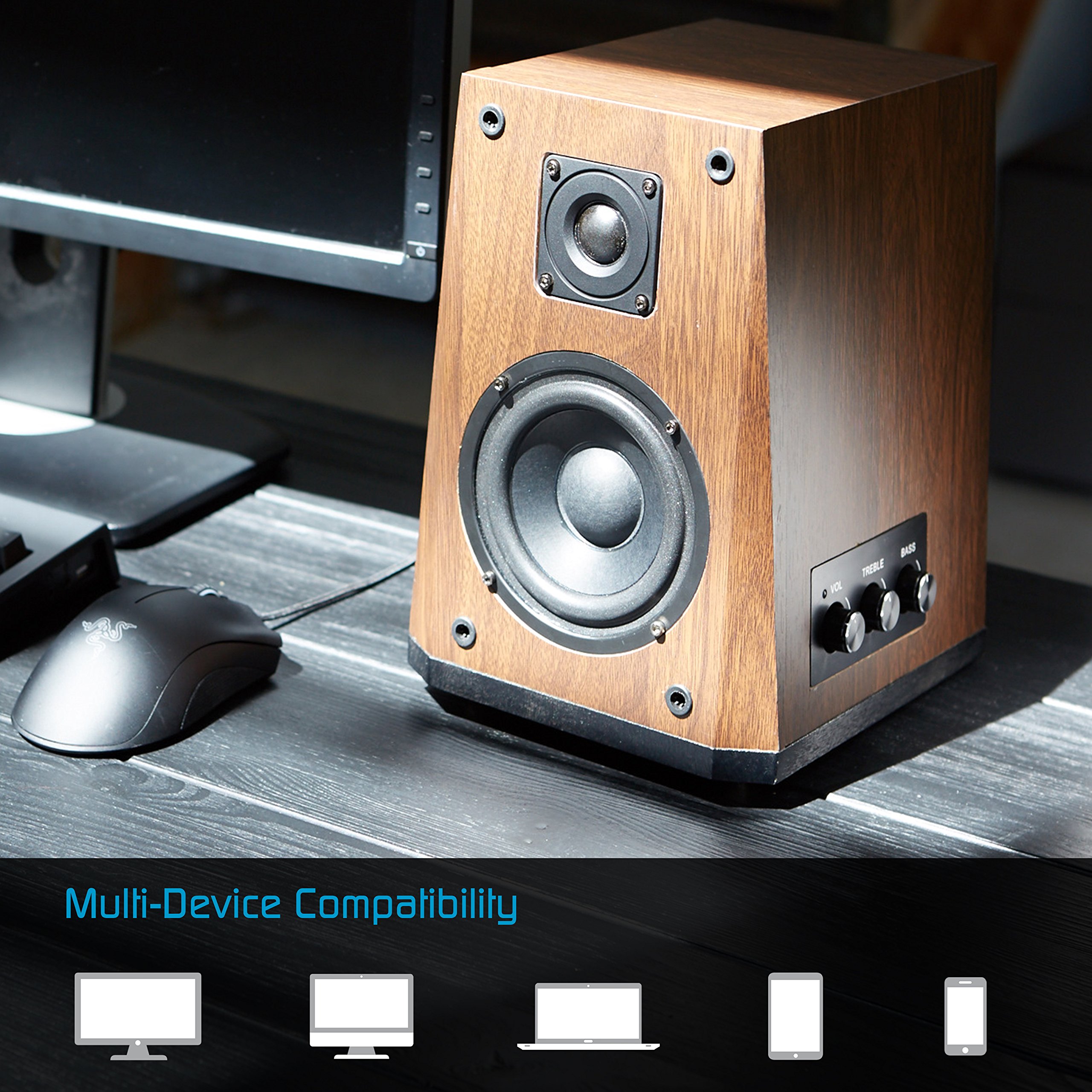 Arion Legacy Studio Quality 2.0 Speakers with 5 Inch Subwoofer, 1 Inch