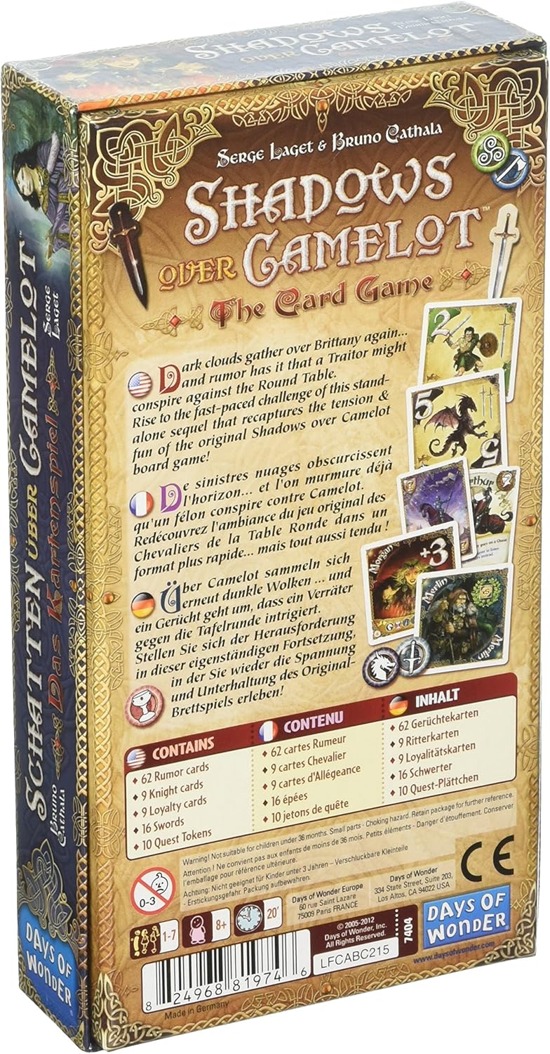 Jeux De Cartes Asmodee Ctr04 Les Chevaliers De La Ronde Jeux De Cartes Jeux De Cartes A Jouer