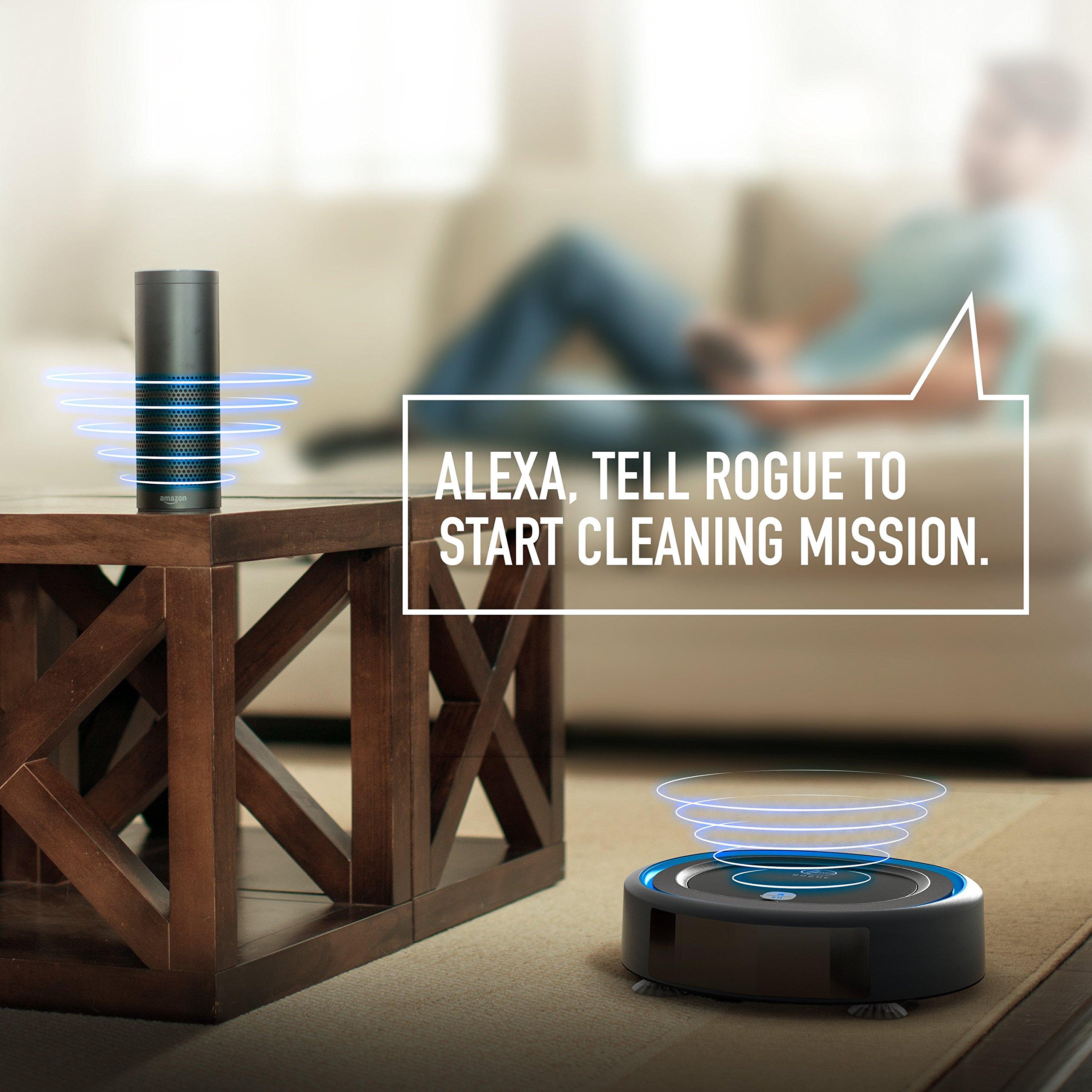 Hoover Rogue 970 WiFi Connected Robotic Vacuum, Black, Blue