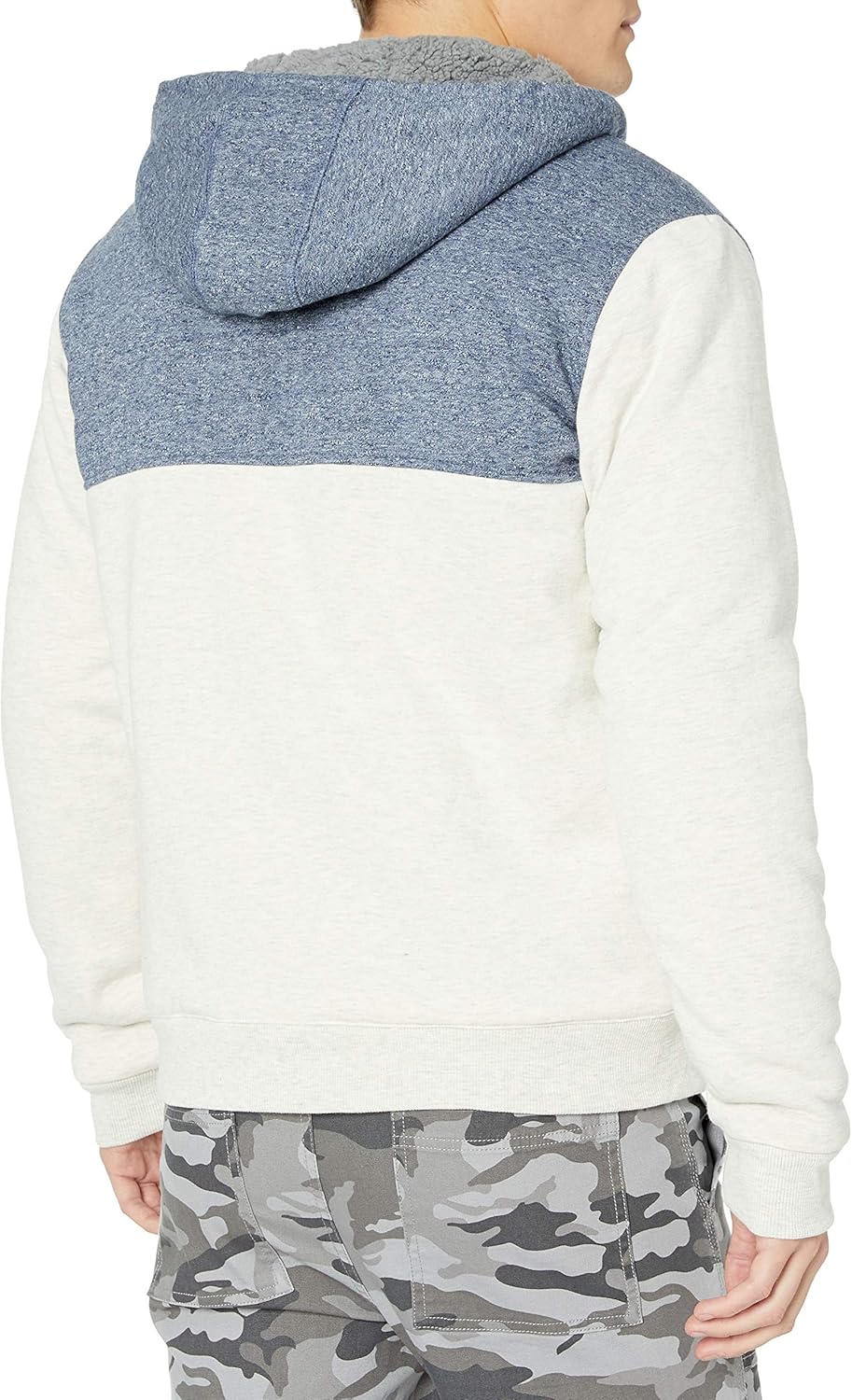 O'NEILL Men's Sherpa Lined Full Zip Hooded Fleece Sweatshirt Jacket: Clothing