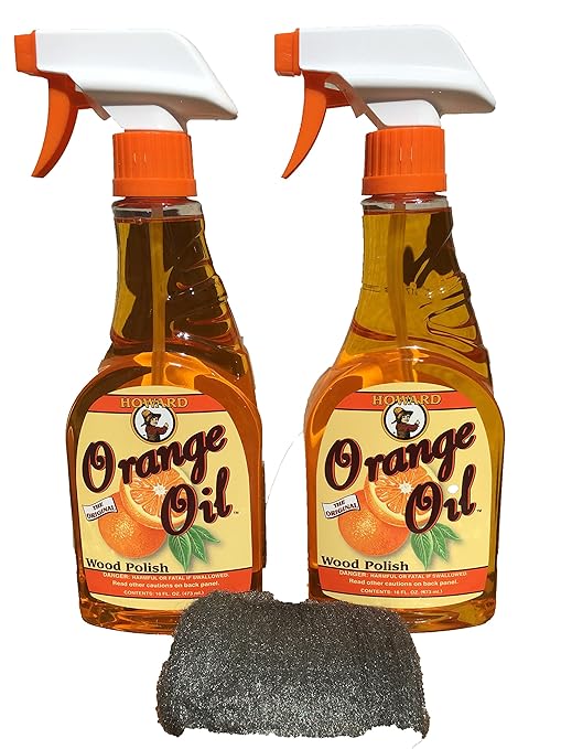 Howard Orange Oil 16 Ounce X Two Bottles Clean Kitchen Cabinets Best Hardwood Floor Cleaner Orange Wood Cleaner