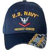 United States Navy Petty Officer Embroidered Adjustable Mid Profile Blue Baseball Cap