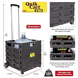 dbest products Quik Cart Pro Wheeled Rolling Crate