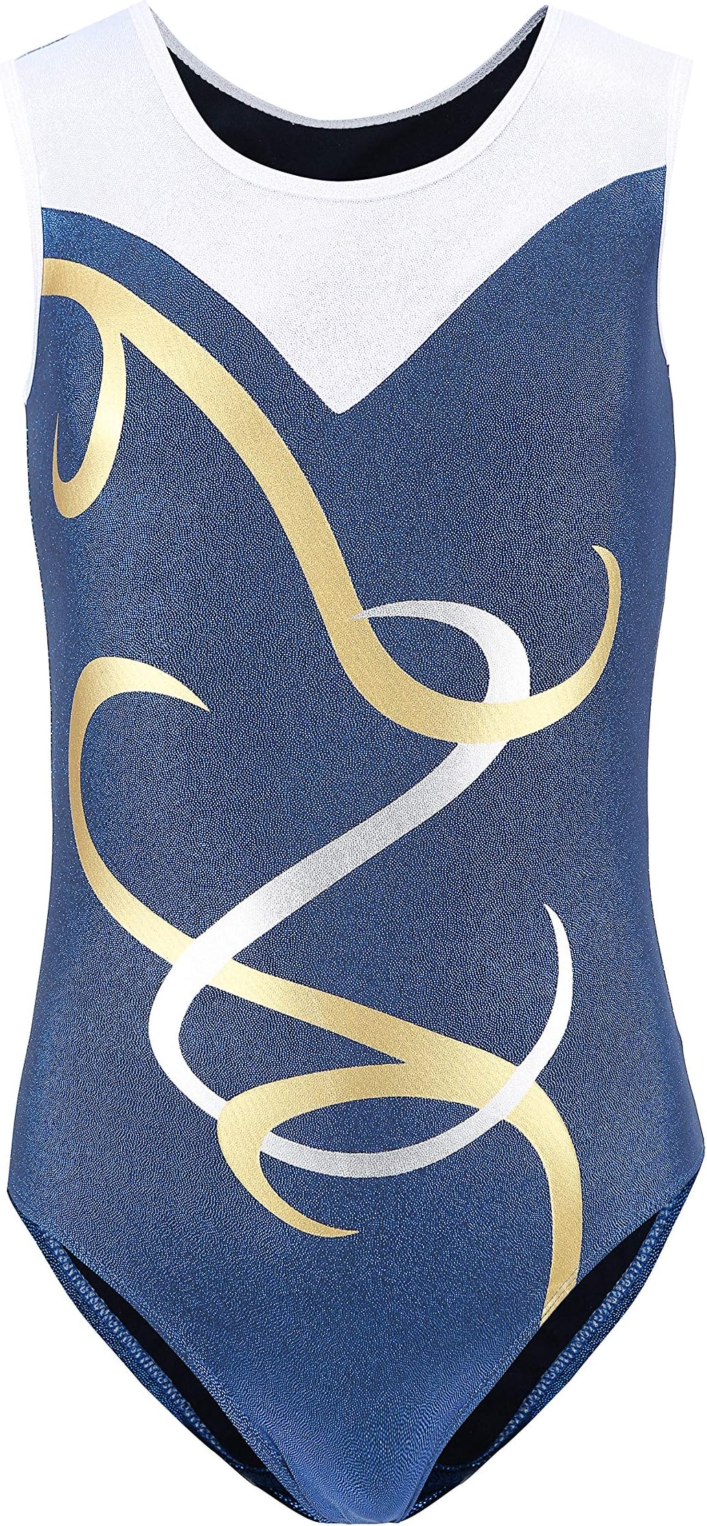 Leotards for Girls Gymnastics Long Sleeved Metalic Tank Toddlers 5-12Y Dancewear