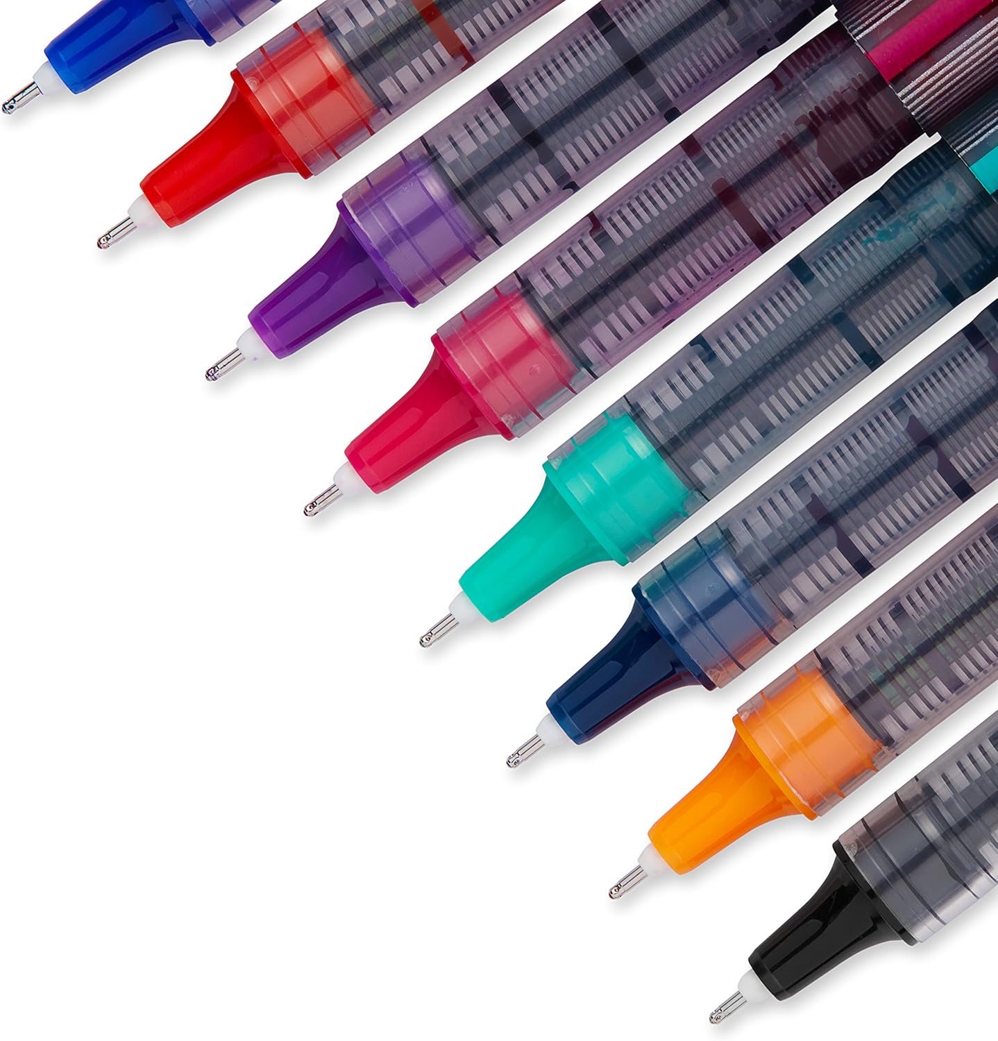 uni-ball Vision Needle Rollerball Pens, Fine Point (0.7mm), Assorted Colors, 8 Count - 1734916: Office Products